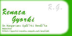 renata gyorki business card